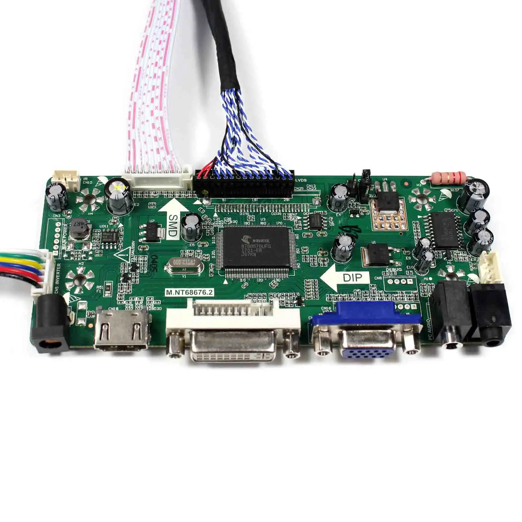 HD+DVI+VGA+Audio LCD Control Board For 21.5inch M215HW03-V1 V2 M215HGE-L23 T215HVN01.0 M215HTN01.1 LCD