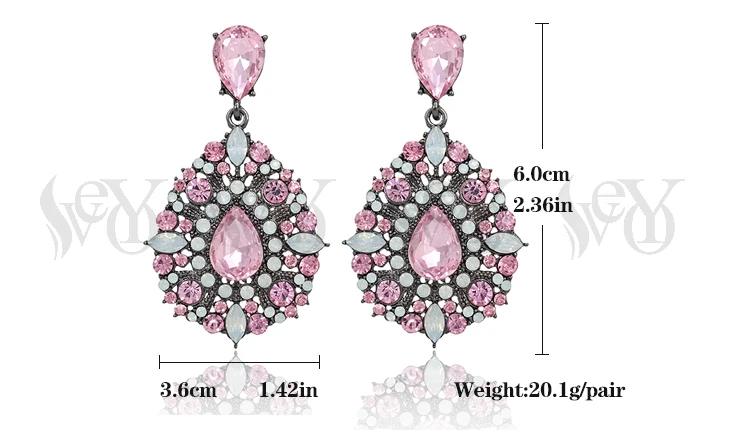 VEYO Full Of Rhinestone Crystal Drop Earring Luxury Earrings Vintage High Quality Jewelry