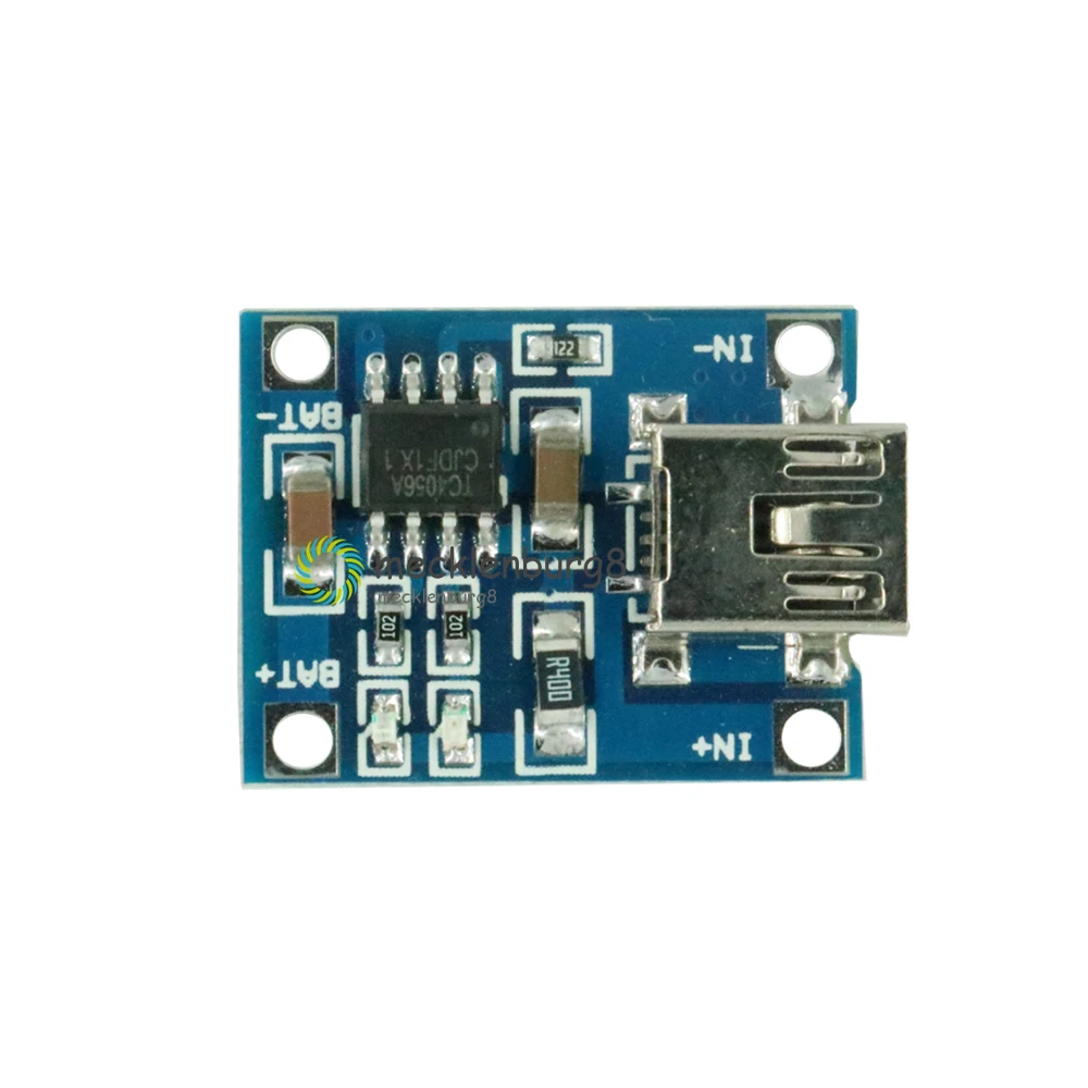 5 pieces. TP4056 Mini USB 5V 1A 18650 Lithium Battery Charger Board with LED Indicator Over-charge Protection Discharge 4.5 ~ 5.