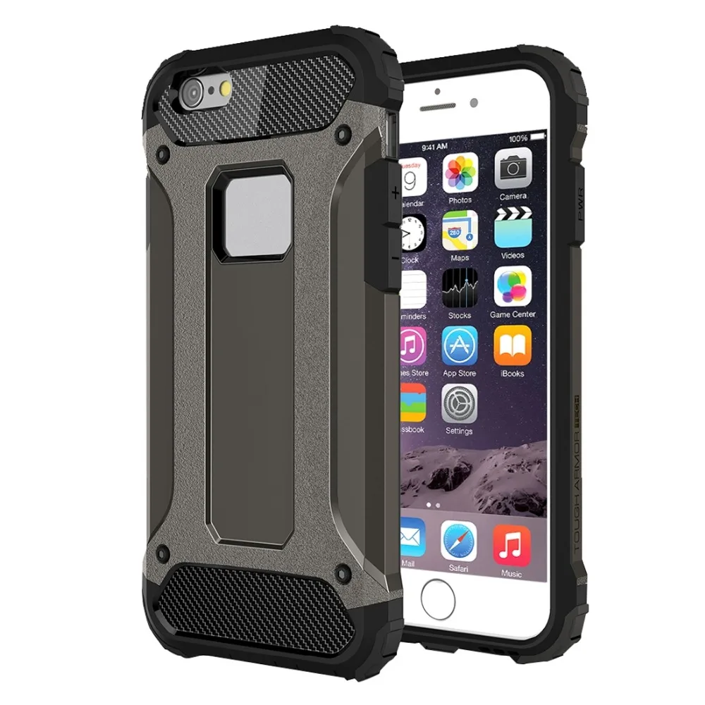 Armor TPU + PC Combination Case for iPhone 6 Plus  6s Plus Mobile Phone Protective Case Cover