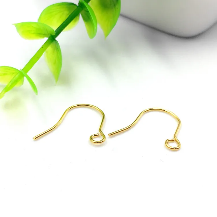 20pcs 14x14mm Electroplated 316L Stainless Steel Ear Hook Environmental Non-allergic Earring accessories for DIY Jewelry Finding