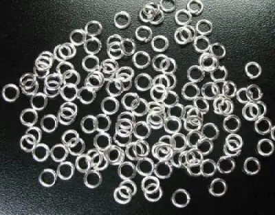 

Beautiful Bead 500pcs Silver Plated Open Jump Rings 4mm