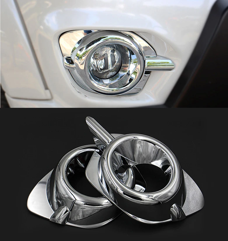 

Front fog lamp cover trim 2 pcs for For Mitsubishi pajero sport 2014 2015 2016