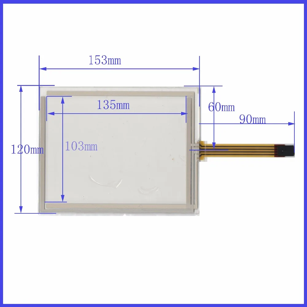 original new TR4-064F universal touch handwriting external screen 6.4''inch four-wire IPC touch 153mm * 120mm