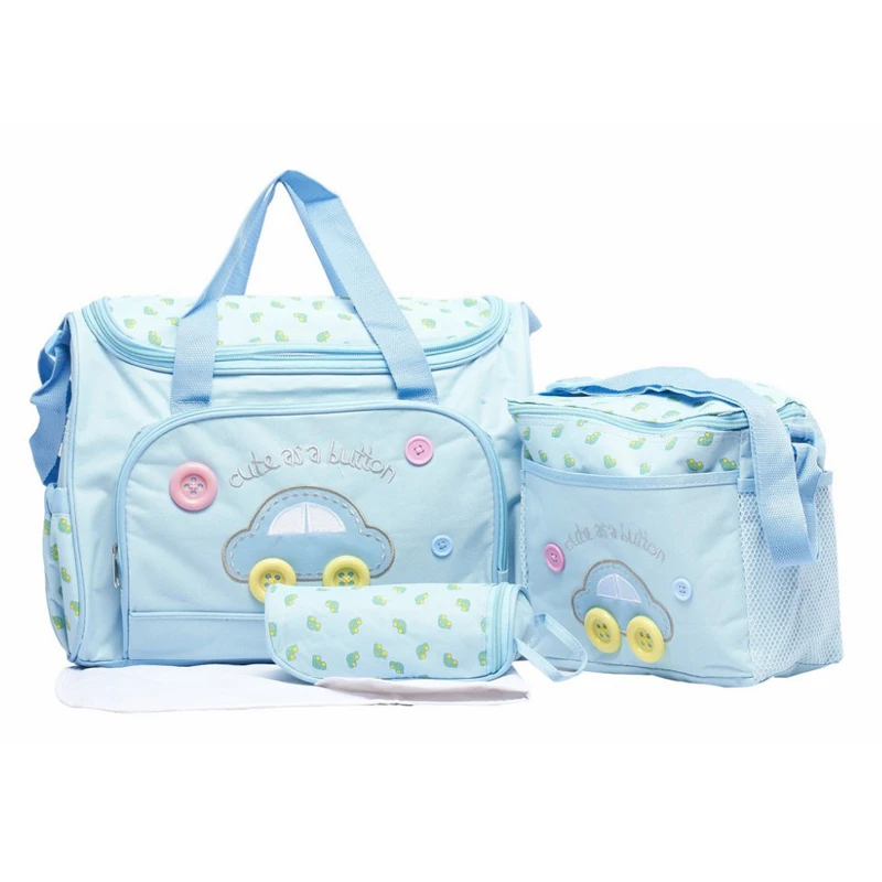 4PCS/Set High Quality Tote Shoulder Diaper Bags Durable Nappy Bag Mummy Mother Baby Bag Maternity Bolsa MaternidadeDiaper Bags