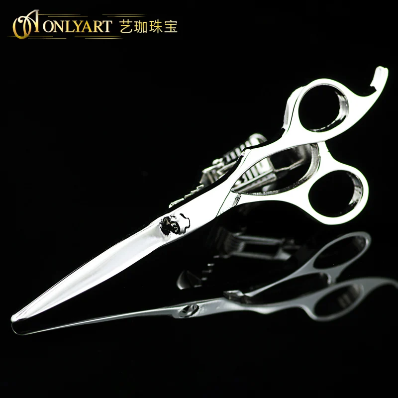 Men Accessories Scissors Tie Bar Silver Plated Pin For Men Clip For Tie High Quality New Design Hot Seller OnlyArt Jewelry