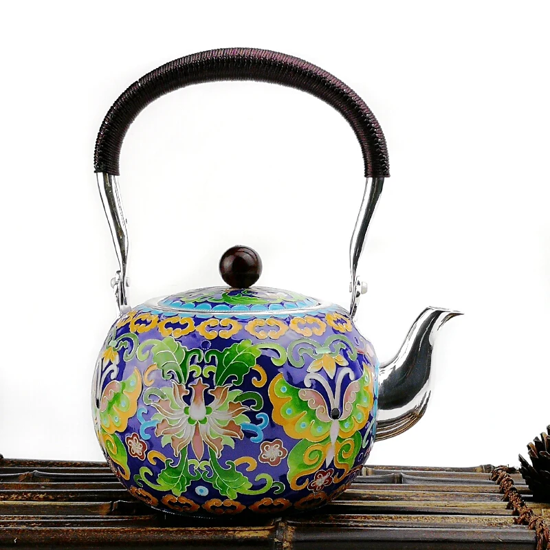 High grade 999Silver Pot Kung Fu Tea Pot Gift for family and friends kitchen office tea set