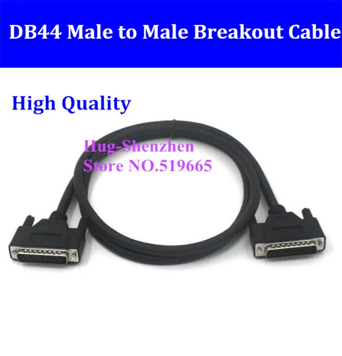 

DB44 D-SUB DR-44 44 pins Male to male Signal Terminal Breakout Connector Cable 0.5M/1M/1.5M/2M