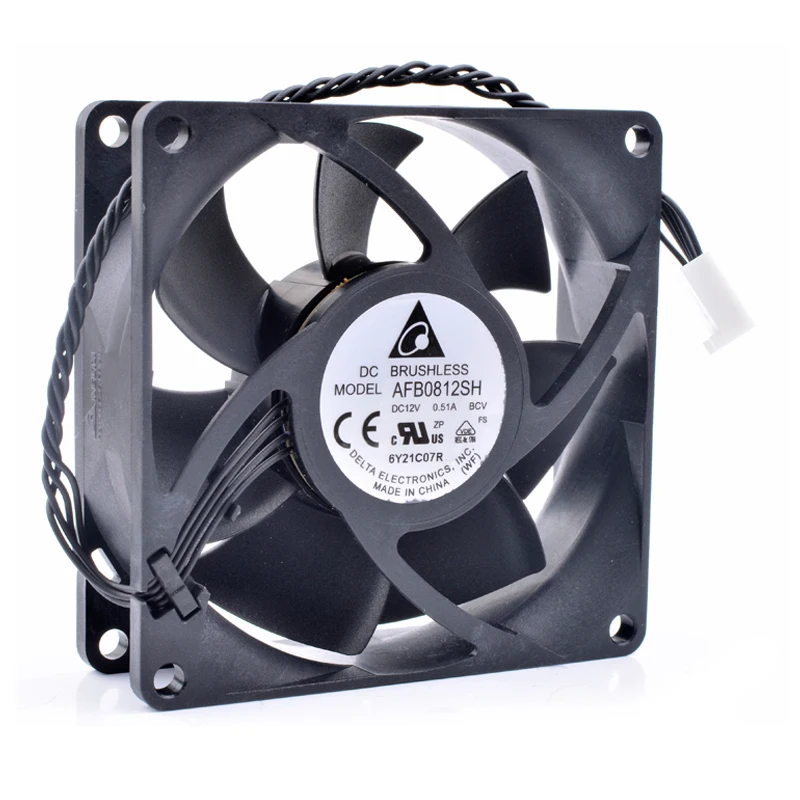 Brand new original AFB0812SH 8cm 8025 12V 0.51A computer desktop CPU cooling fan