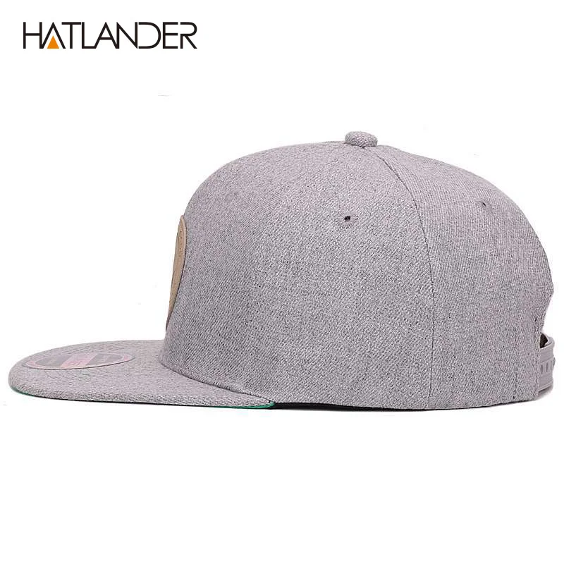 [HATLANDER]Maple solid cotton snapback caps women\'s flat brim hip hop cap outdoor baseball cap bone gorras mens caps and hats