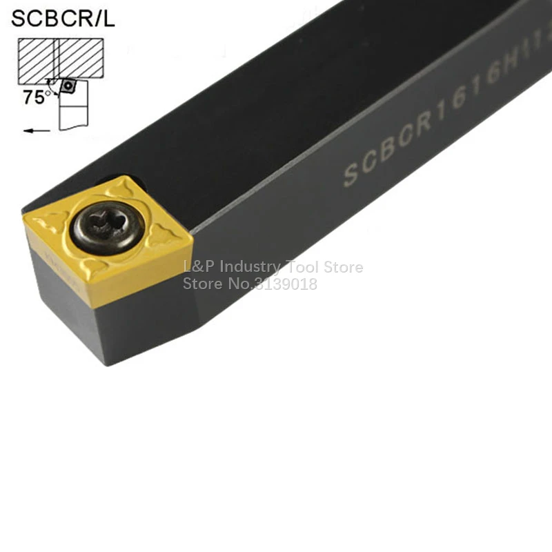 

New Good Quality 75 Degrees Tool Holder SCBCR2525M09 SCBCL2525M09 Cylindrical External Toolholder Not Including Blade