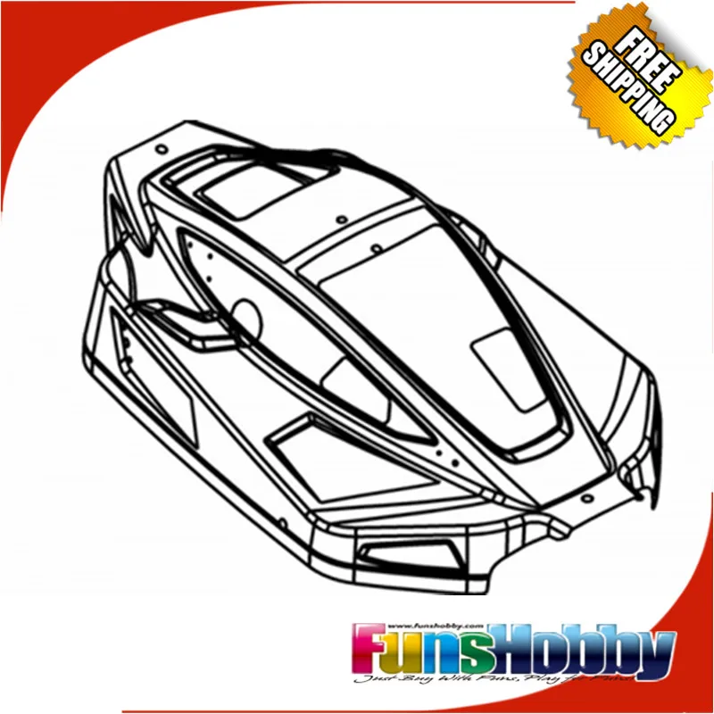 MCD Racing RR5 BODY SHELL KIT COMPLETE.COD.500101P