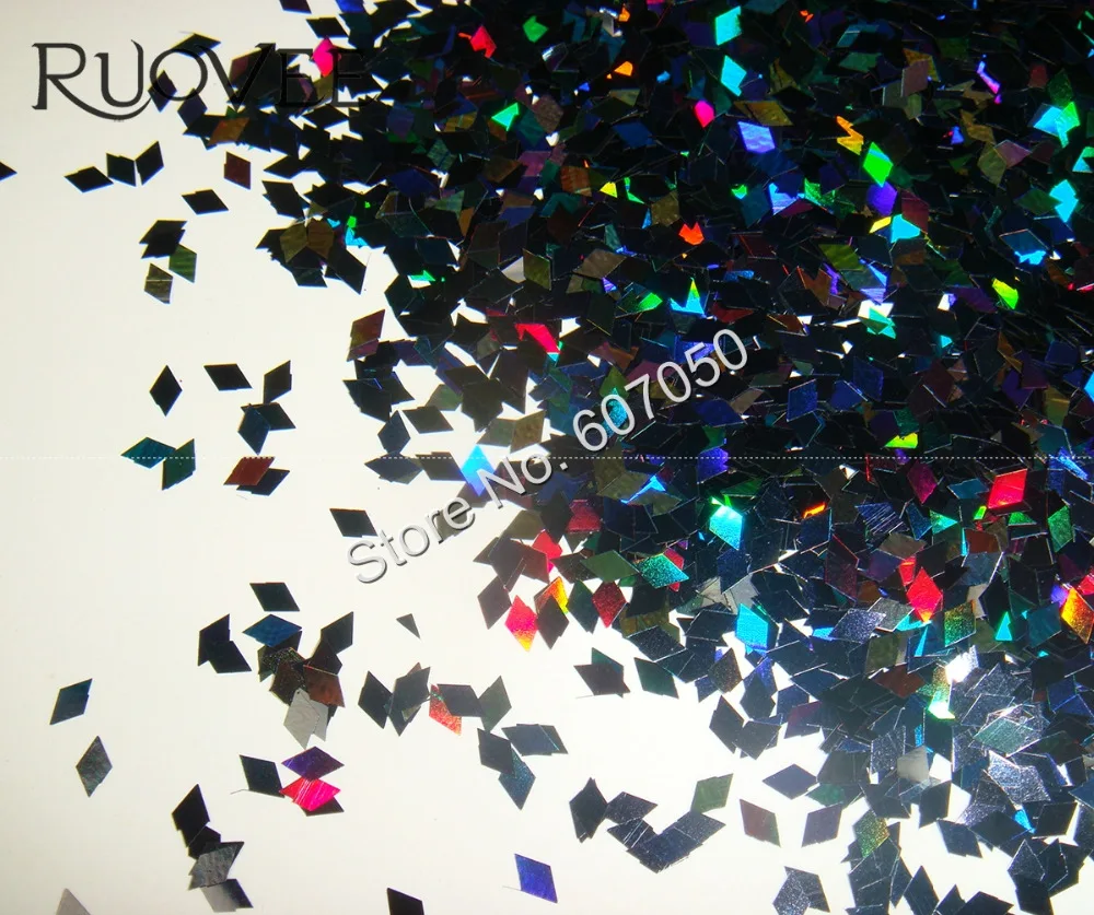 16Color Laser Holographic 2MM Chunky Rhombus Nail Glitter Diamond-Shape Sequin Paillette Spangle for DIY Manicure Makeup ArtDeco