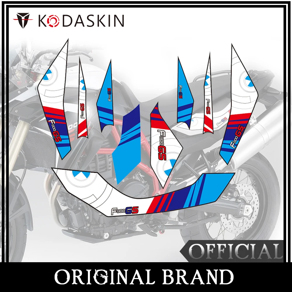 KODASKIN Motorcycle 2D Fairing Emblem Sticker Decal Full Kit Decoration for BMW F800GS F800 GS 2013-2017