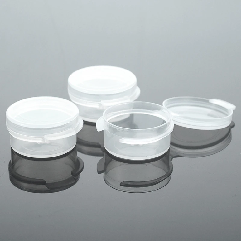 50pcs/lot Mini 5g Cosmetic Empty Jar Pot Eyeshadow Makeup Face Cream Container Box Plastic Bottles Packing