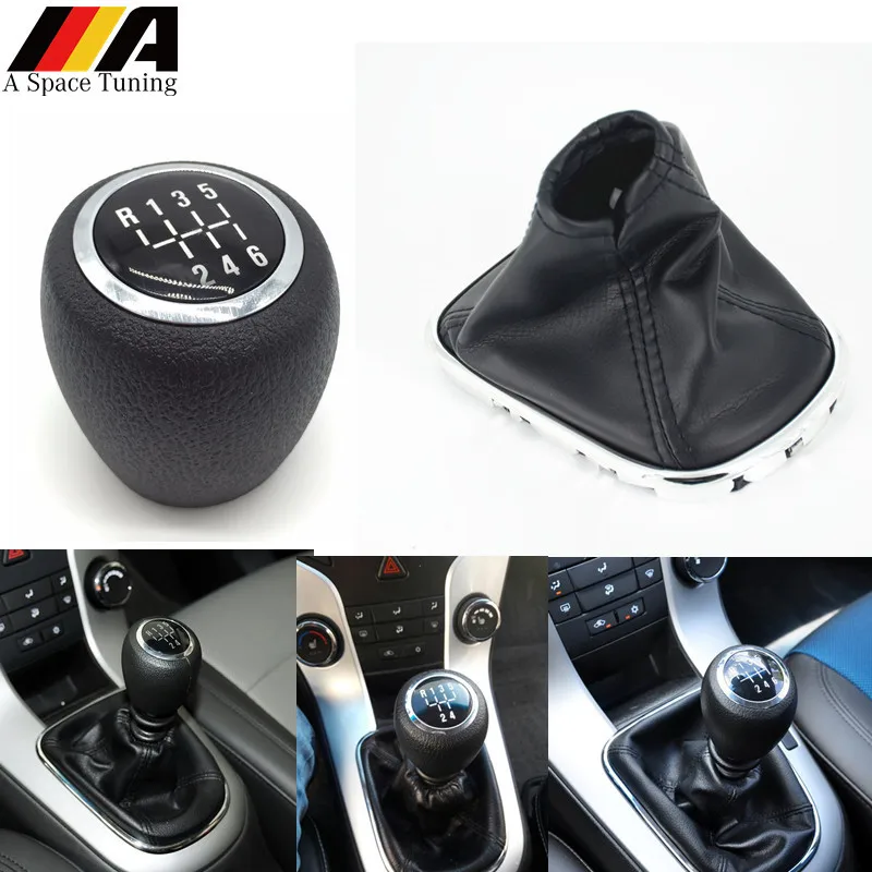 5/6 Speed Manual Gear Shift Knob Pen Gaiter Boot Cover Case For 2008-2012 Cruze Car Styling Parts & Accessories