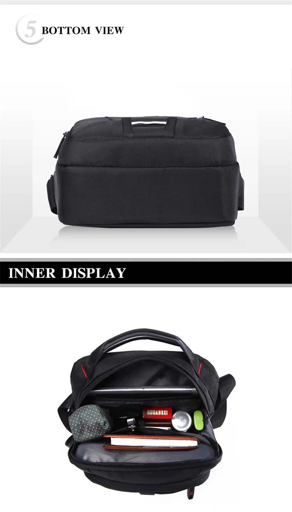 Schweizer Wasserdichte Oxford Herren-Umhängetasche Multifunktionale Business-Casual-Aktentasche Reise-Schultertasche Modische Handtasche – Detail 16