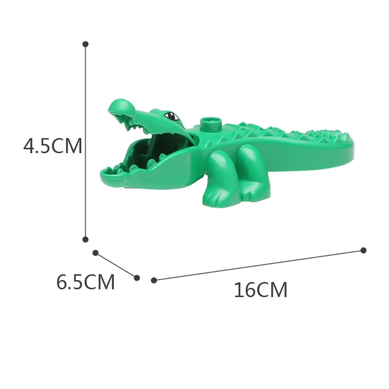 16 Style Original Classic Animal Zoo Big Building Blocks Kids Toys DIY Set Brick Compatible Duplo Christmas Gift Crocodile Hippo