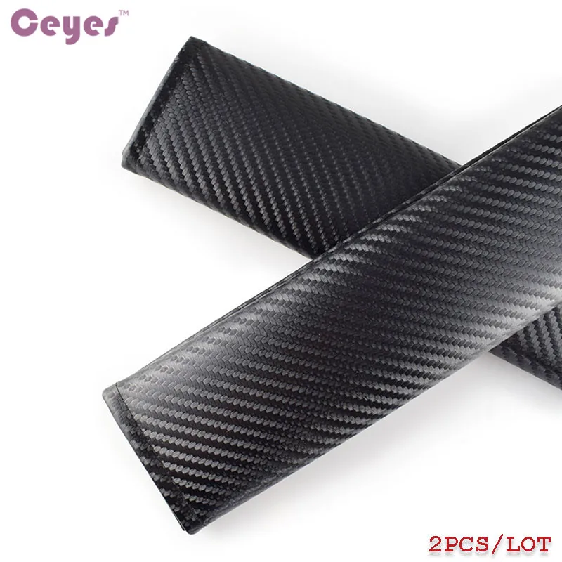 Ceyes Car Styling Car Seat Belt Cover Case For Peugeot Hyundai Mazda For Ford Volvo Jeep Mercedes Smart AMG Emblems Car-Styling