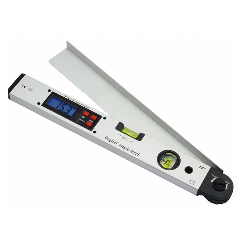 Buscador de ángulo transportador Digital, nivel electrónico, Inclinómetro de 360 grados con imanes, regla de prueba de pendiente de nivel, 400mm
