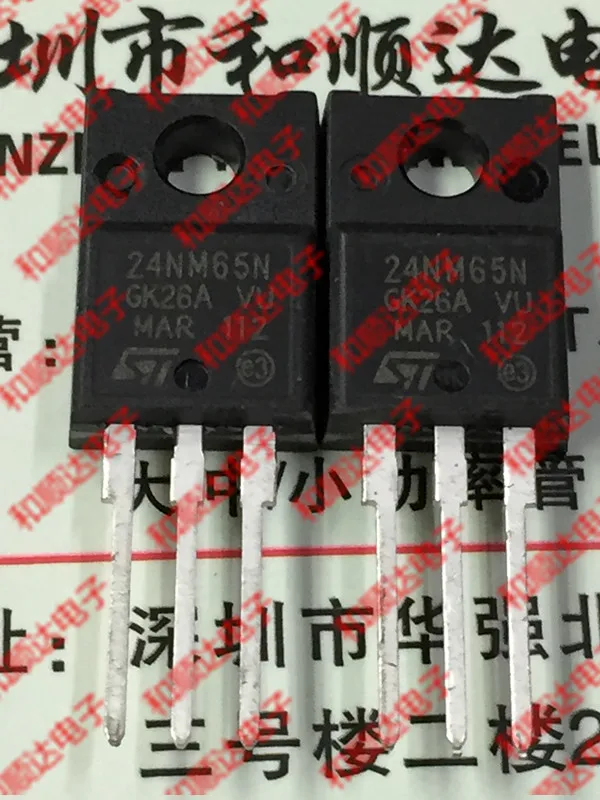 Original New 5PCS/ STF24NM65N TO-220F 650V24A TO220F