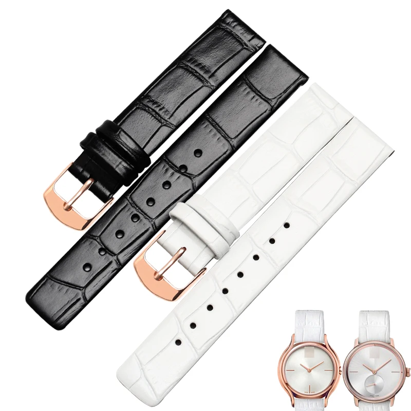 

WENTULA Genuine Leather WatchBand Soft White Watch Strap for K2U231 K2U236 K2U291 16mm High Quality