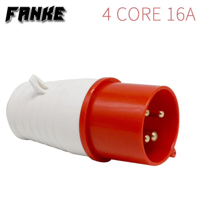 16A Industrial Plug Connector Surface mounted Socket Concealed install Socket 4core Waterproof LX-014 114 214 314