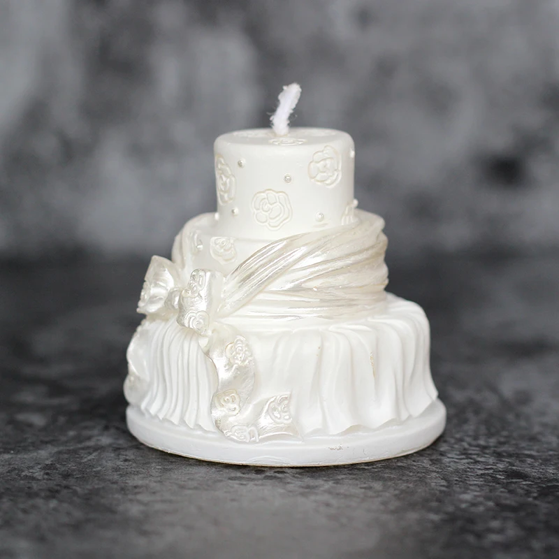 Silicone Mold for Soap Candle Making 3D Cake Shape Handmade Craft Resin Clay Moulds Chocolate Fondant Cake Decorating Tool