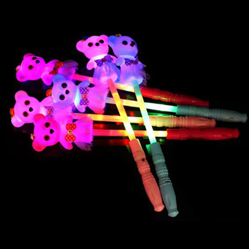 rave Light LED rabbit Stick Wands Rally Rave Cheer Batons Party Flashing Glow Stick Light Stick birthday party decorations kids