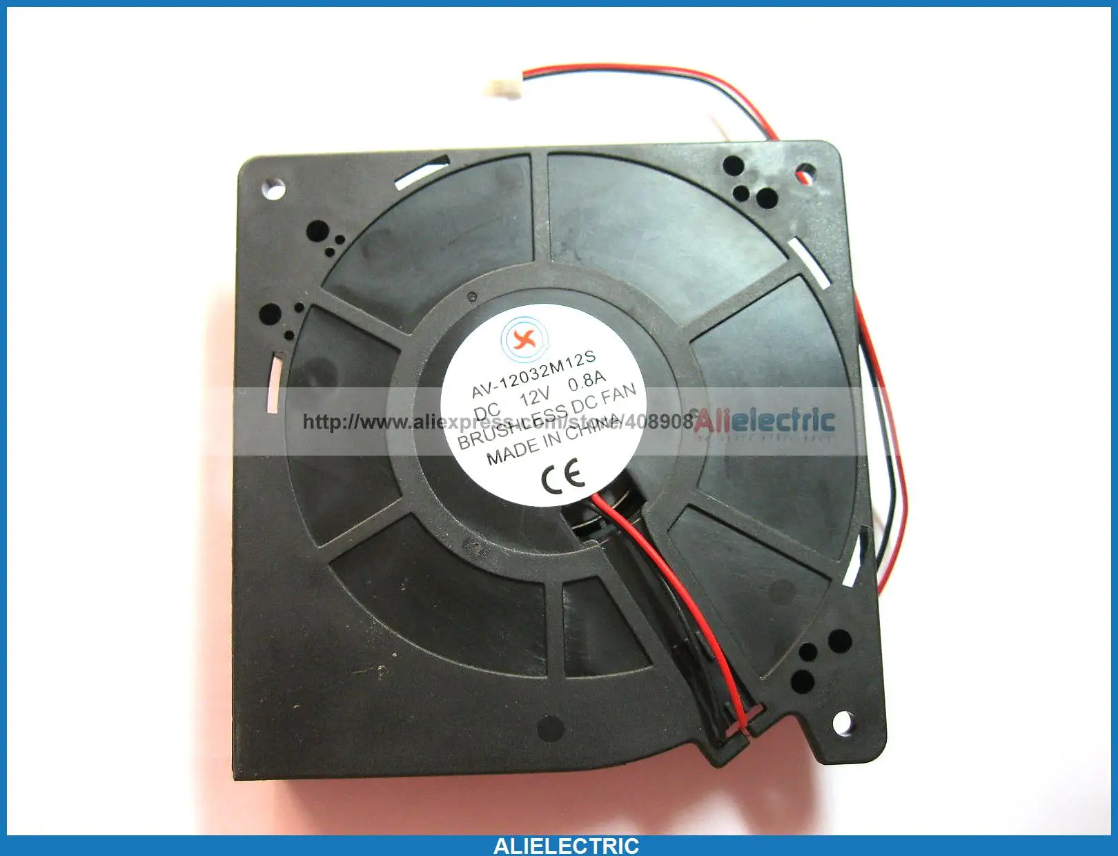 2 Pcs Brushless DC Cooling Blower Fan 12032s 12V 120x32mm 2 Wires Sleeve Bearing