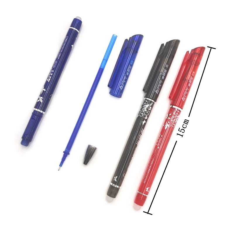 3Pcs/set Erasable Gel Pen Refills Is Red Blue Ink Blue /Black A Magical Writing Neutral Pen For School Office Stationery