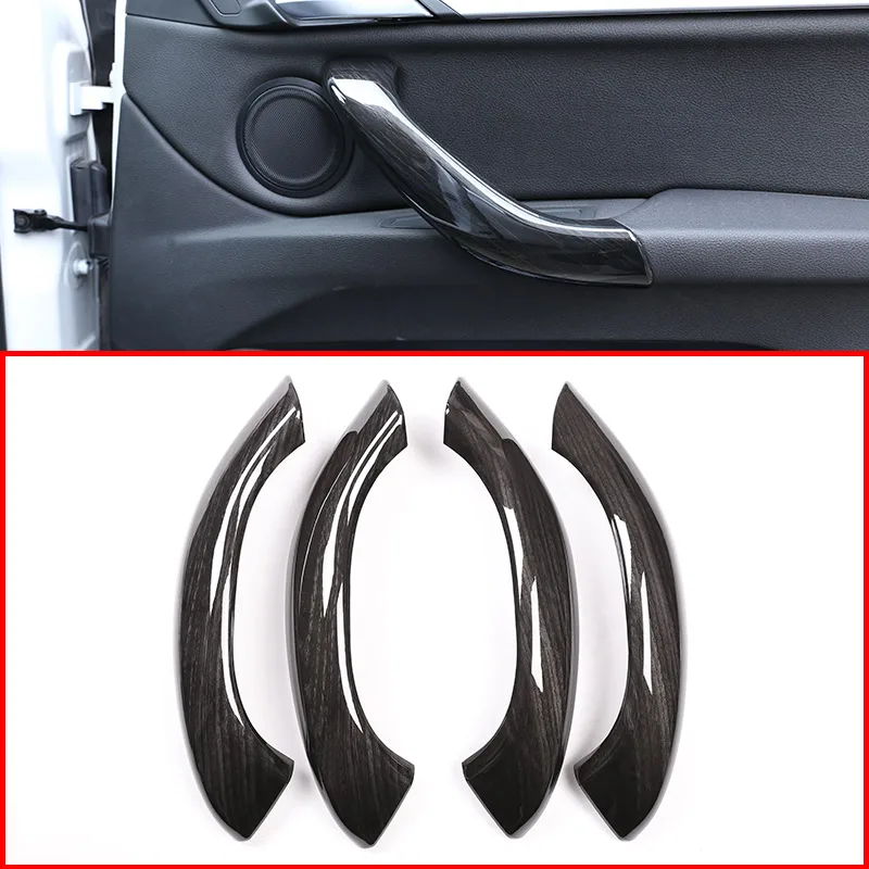 

4pcs Black Wood GrainFor BMW X1 f48 2016-2019 Car ABS Plastic Interior Door Handle Trim For BMW X2 F47 2018 2019