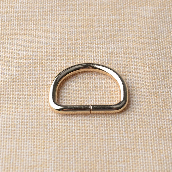 1 1/4 inch (30mm) inside wide - Golden Plated Unwelded D Rings