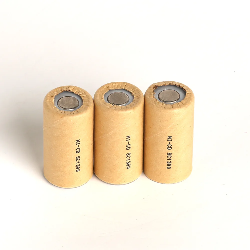 

SC1300mAh 10pcs 1.3Ah Ni-CD Power Cell,rechargeable battery cell,power tool battery cell,discharge rate 10C-15C