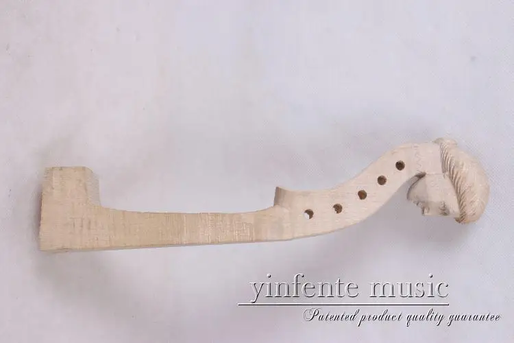 new 4/4 Violin Neck New hand carved white 1 pcs 2-4#