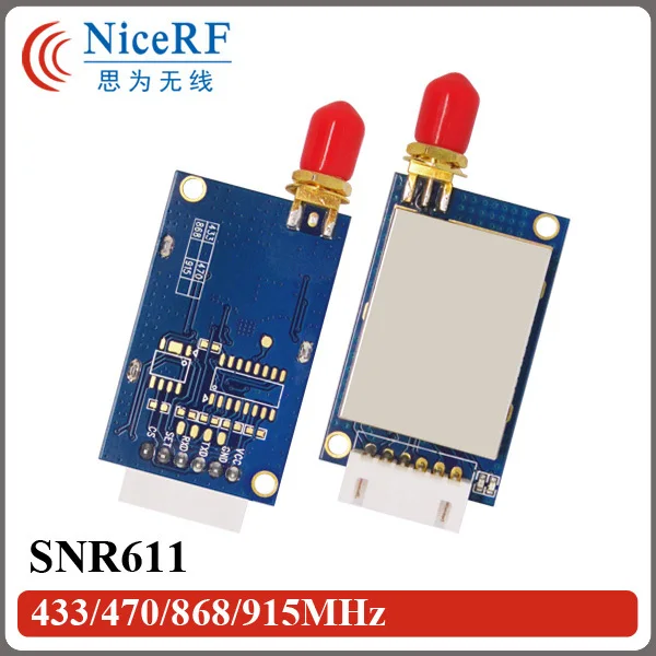 

2pcs/pack 915MHz RS232 Port 100mW Network Node Module SNR611 |1400m Long distance Anti- interfence Wireless Data Transceiver