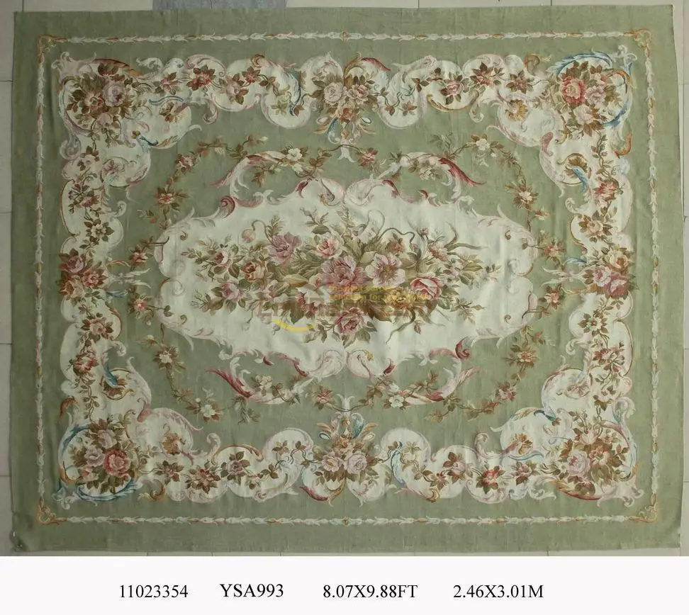 

Античный Французский Aubusson Verdure Aubusson Savonnerie, французский сад ручной работы, красиво вышитая ковриками