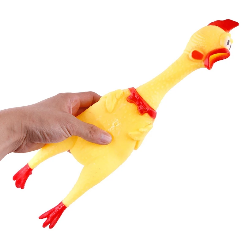 Funny Dog Toys Rooster Crows Attract Puppy Screaming Chicken Dog Squeak Cat Pet Toys