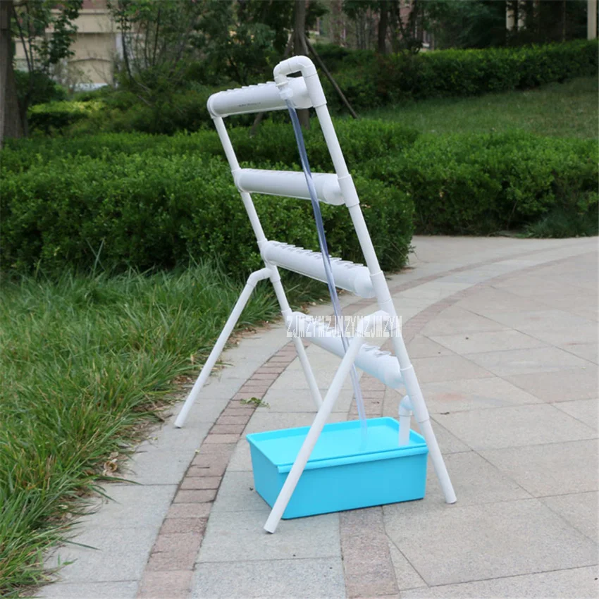 Leiter Soilless Anbau Rohr Pflanzung Rack Hydrokultur System Balkon Pflanzen Maschine 36 Löcher Rohr Gemüse Pflanzung Rack