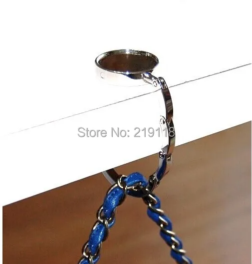 10 x New Blank DIY Foldable Glossy Handbag Bag Purse Hanger folding Hook Holder for Restaurant Dinning Wedding Party Event Table