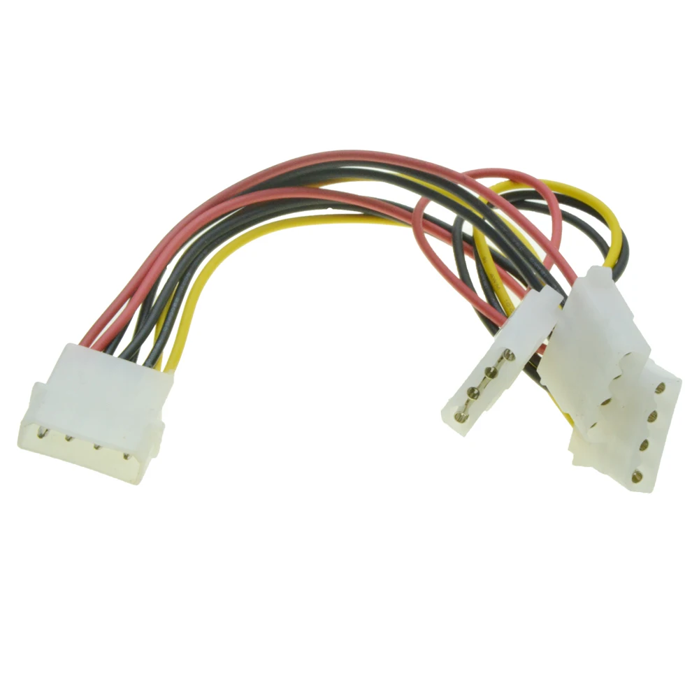 4ขาMolexพลังงานพอร์ตชาย1-3หญิงพอร์ตPower s upplyเคเบิ้ลIDEพอร์ตคูณDปลั๊กY S Plitterขยายสายเคเบิ้ล