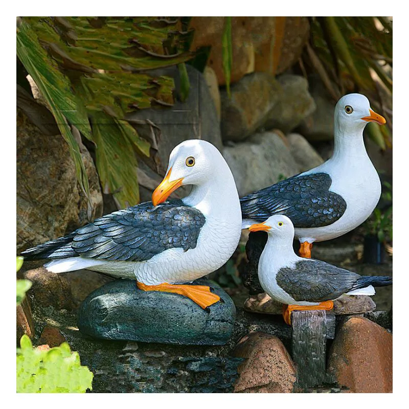 

Pastoral Cute Pigeon Ornaments Resin Crafts Gardening Landscape Sculpture Figurines Scenery Garden Courtyard Decoration Animals