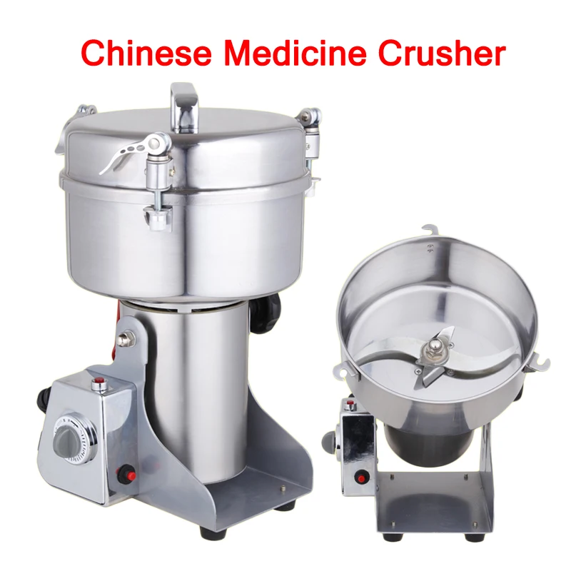 1PC YB-1500A Medicine Spice Herb Salt Rice Coffee Bean Cocoa Corn Pepper Soybean Leaf Mill Powder Grinder Grindig Machine 220V