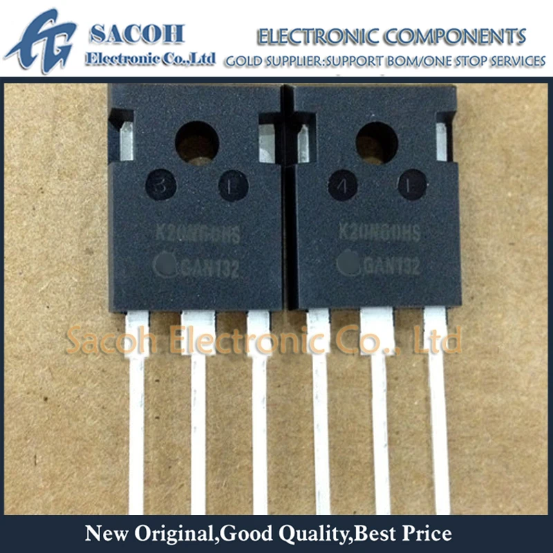 Refurbished Original 10Pcs/Lot SKW20N60HS SKW20N60 K20N60HS K20N60 TO-247 20A 600V IGBT Powerful Transistor