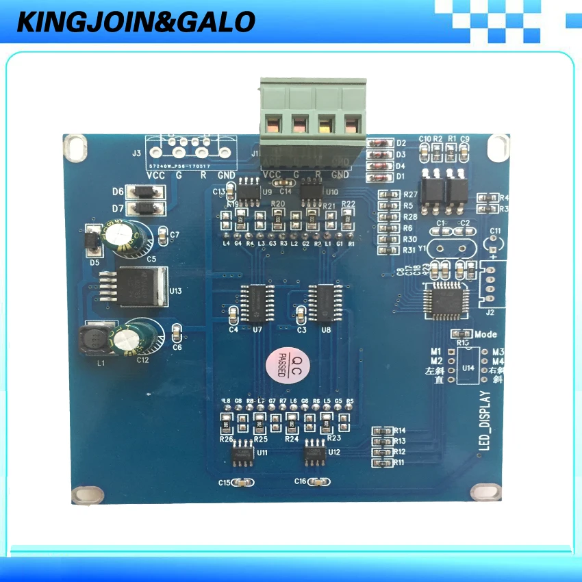 Square LED indicator board for tripod turnstile