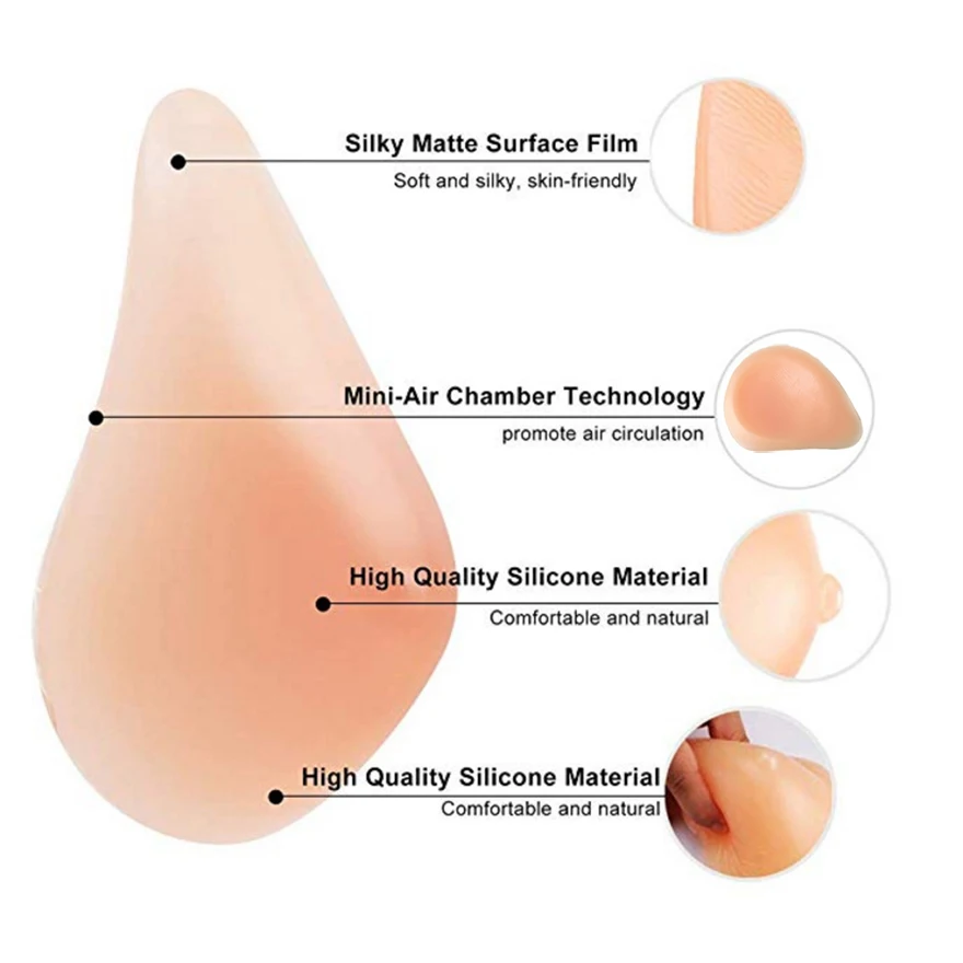 Artificial Silicone Breast Form 600g Realistic Fake Boobs Prosthesis Spiral for Transgender Shemale Mastectomy Women D40