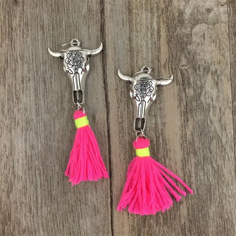 new Alloy Tauren vintage multicolor tassel earrings simple Bohemian style Dangle Earrings for Women