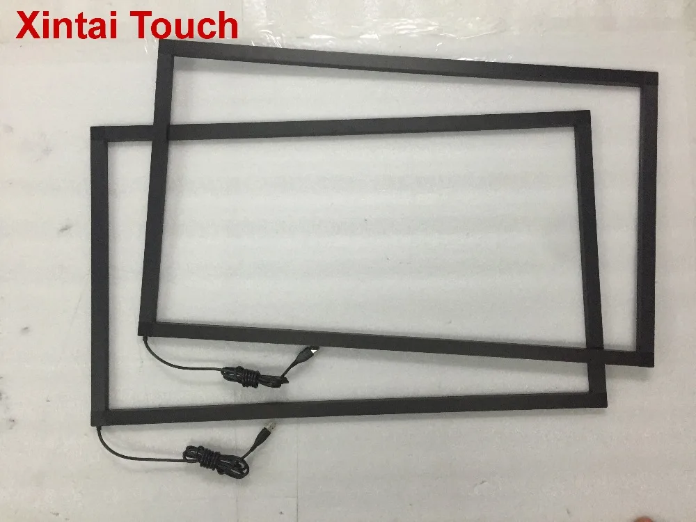 

Free Shipping! 65 inch IR touch frame multi 10 points 20 points infrared touch screen panel overlay kit