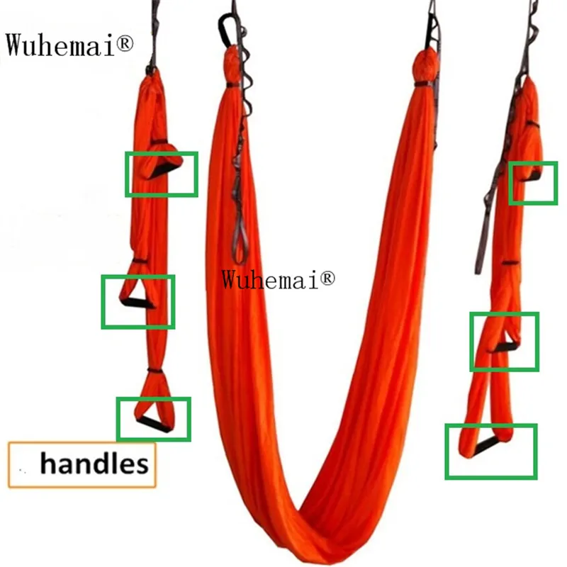 10 PCS Handle Yoga hammock swing Handle  Aerial Traction Flight Anti-gravity Length customization yoga belt of the yoga hall