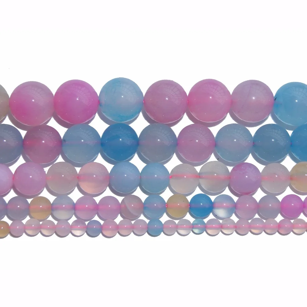 Wholesale 4 6 8 10 MM Natural Stone Crystal Agates Turquoises Round Beads For Jewelry Making Diy Necklace Bracelet Earrings